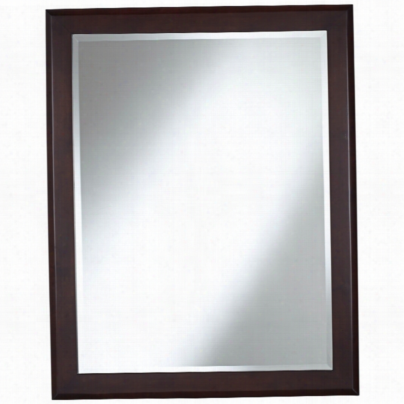 Contemporary Vernon Espresso Wood Modern 27-inch-w Sihk Mirror