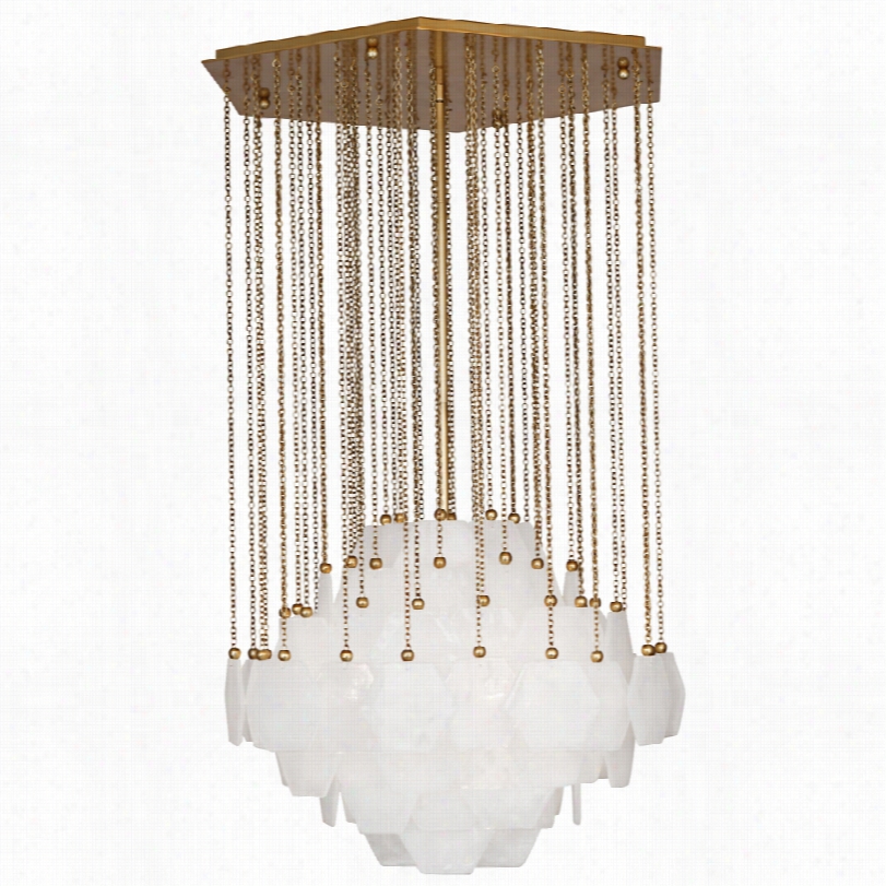 Contemporary Vienna Jonathan Adler Having Lived Brass Contemporary Chandelier