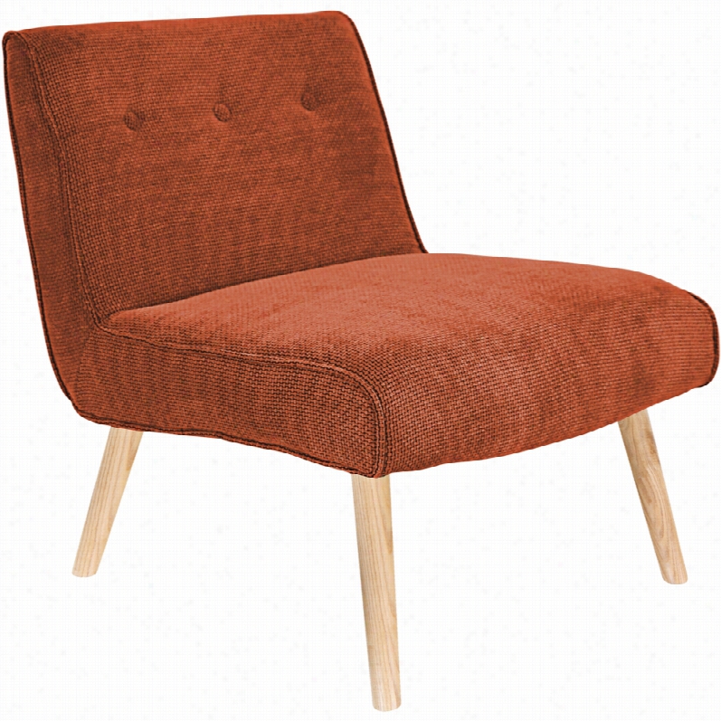Contemporary Vintage Neo Burnt Orange 25-inch-w Upholstered Accent Chair