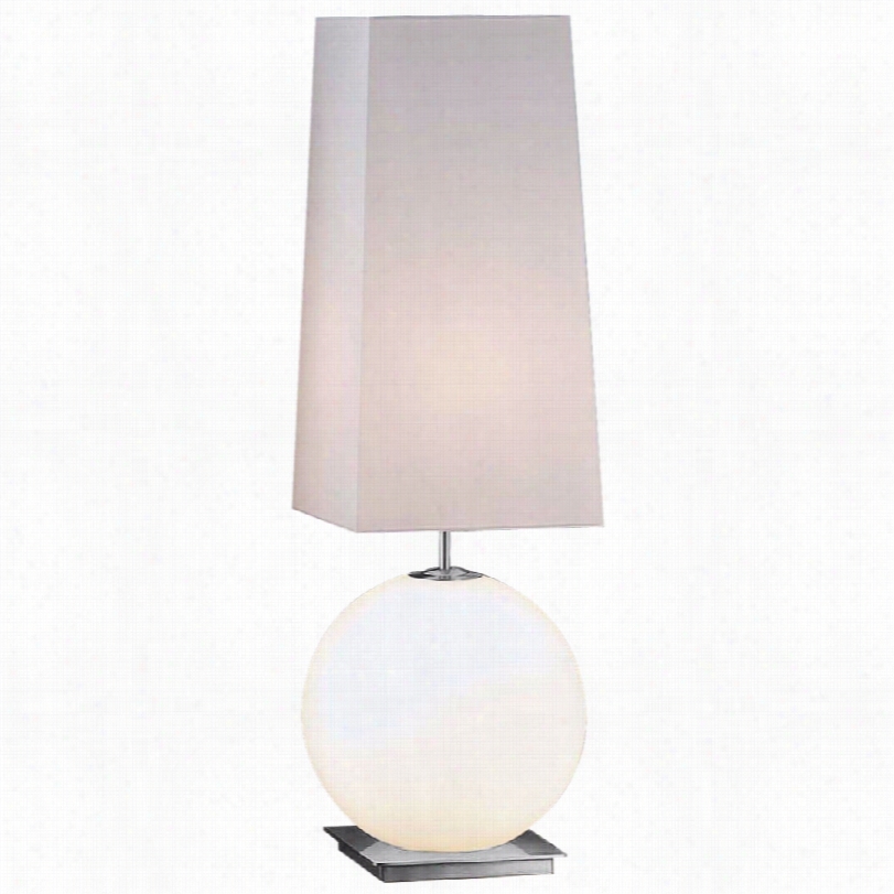 Contemporary White Square Large Galileo Holtkoetter Stand  Lamp