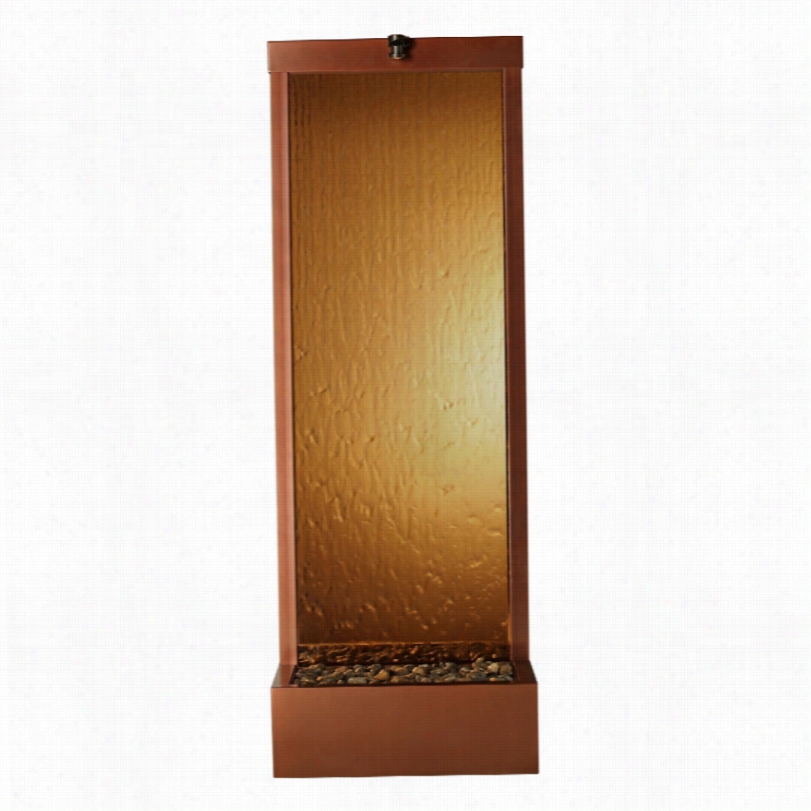 Gardenfall 90-inch Bronze Mirro R Indoor/outoor Ld Founttain