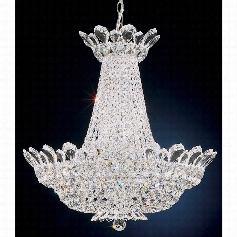 Traditional Trilliane Silver 24-light Crystal Schonbek Chandelier