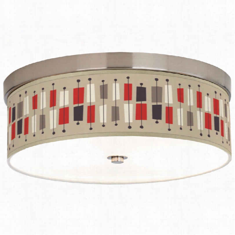 Transitional Bounce Brushed Nickel Modern Ceiling Light