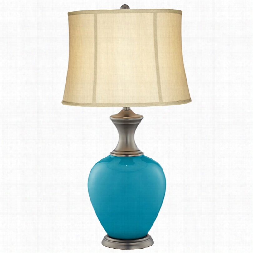 Transitional Caribbean Blue Sea Alison 31 1/2-inc-hh Table Lamp