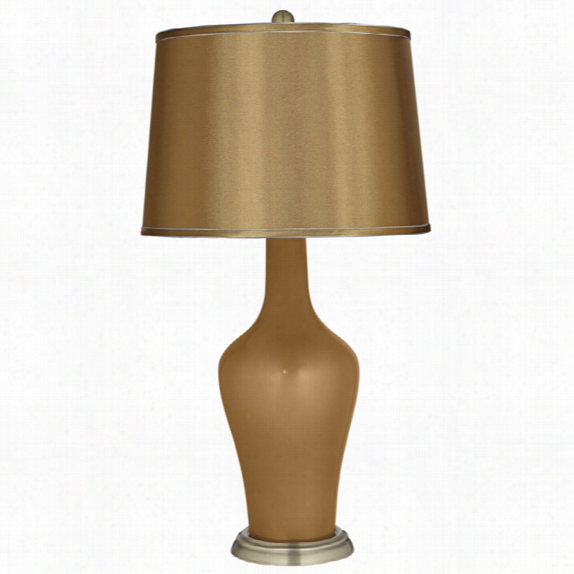 Transitional Color Plus Satin Ggold Illustration Bronze Metallic Anya Table Lamp