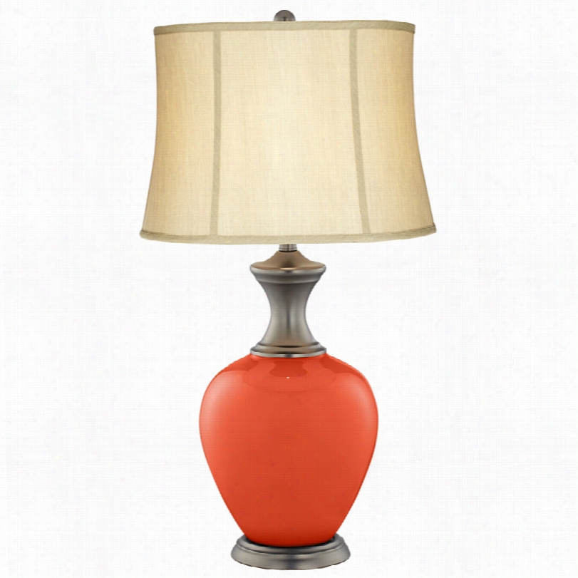 Transitional Daredevill Orange Alison 31 1/2-inch-h Table Lamp