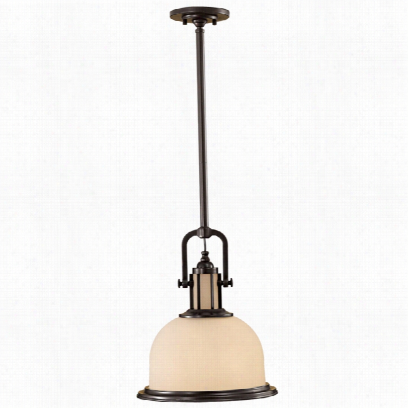 Transitional Feis Sparker Place 13-inch-w Dark Bronze Pendant  Light