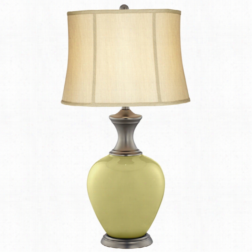 Transitional Linden Green Alison Glass 31 1/2-inch-h Table Lamp