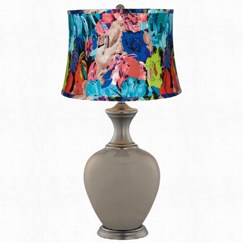 Transitional Etchnicolor Floral Shade Backdropg Ray Alison T Abke Lamp