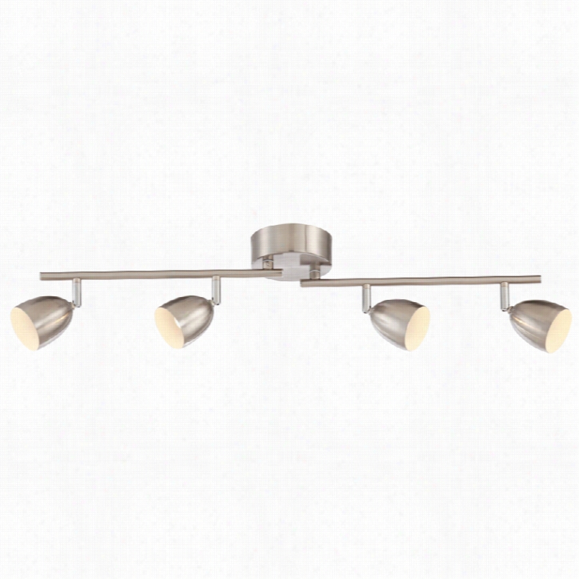 Alexa Satin Nickel Pro Track 4-light Led Track Fixture