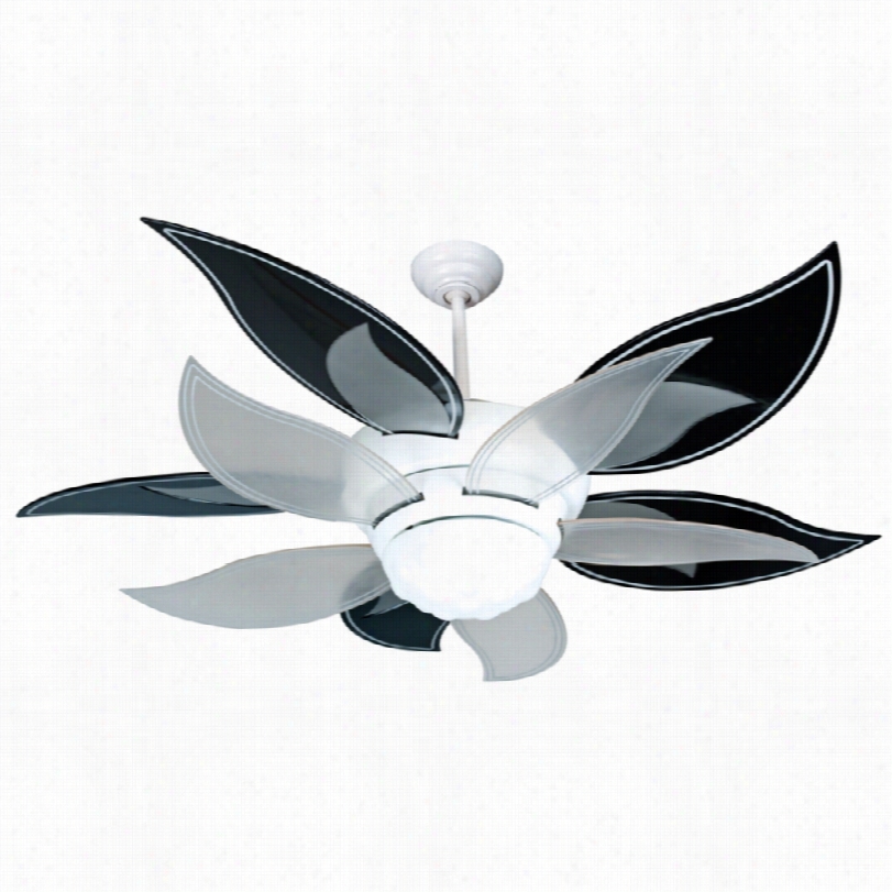 Art Decl Craftmade Bloom Ceiling Fan - 52"" Black And White