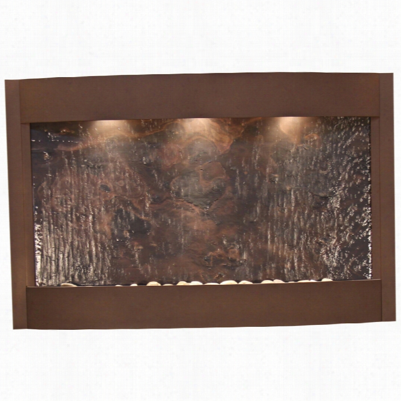Calming Waters Multi Featherstone Woood Brown Wall Fountain