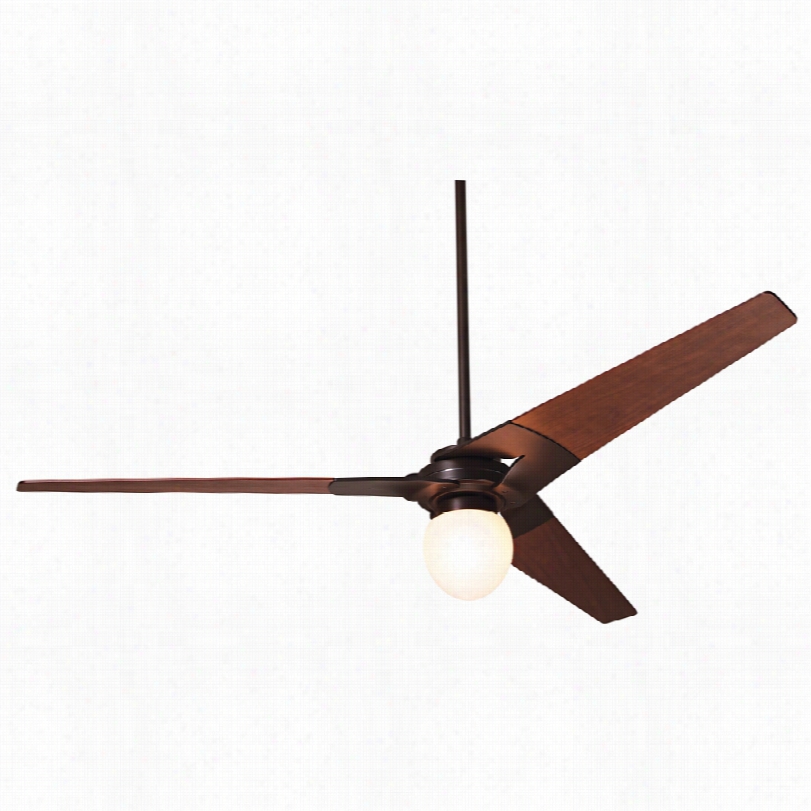 Conteemporary 62"" Torsion Mahogany - Dark Bronze Large Light Ceiling Fan