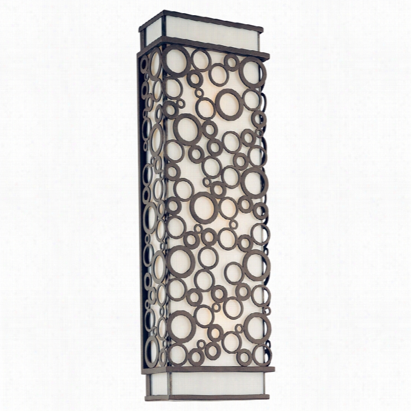 Contemporary Aqua Whit Eart Glass 21-inchh- Tro Outdoor Wall Light