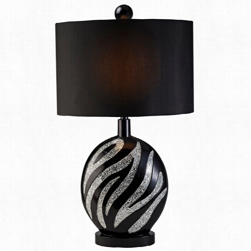 Contemporary Armanii Black 30 1/2-inch- Table Lamp