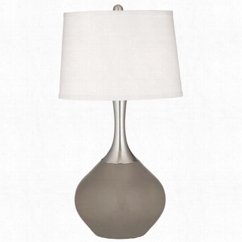 Contemporary Ackdrop Gray Spencer 31-inch-h Table Lamp