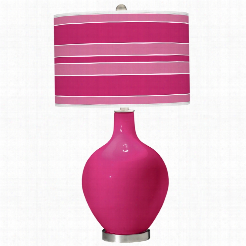 Contemporary Beetroot Purple 28 1/2-inch-h Ovo Coolr Plus Table Lamp