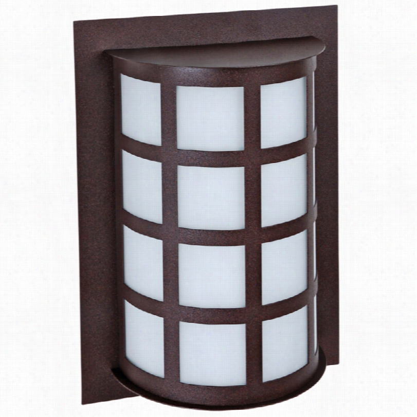 Contemporary B Sa Scala Bronze 13-inch-h Outdoor Wall Light