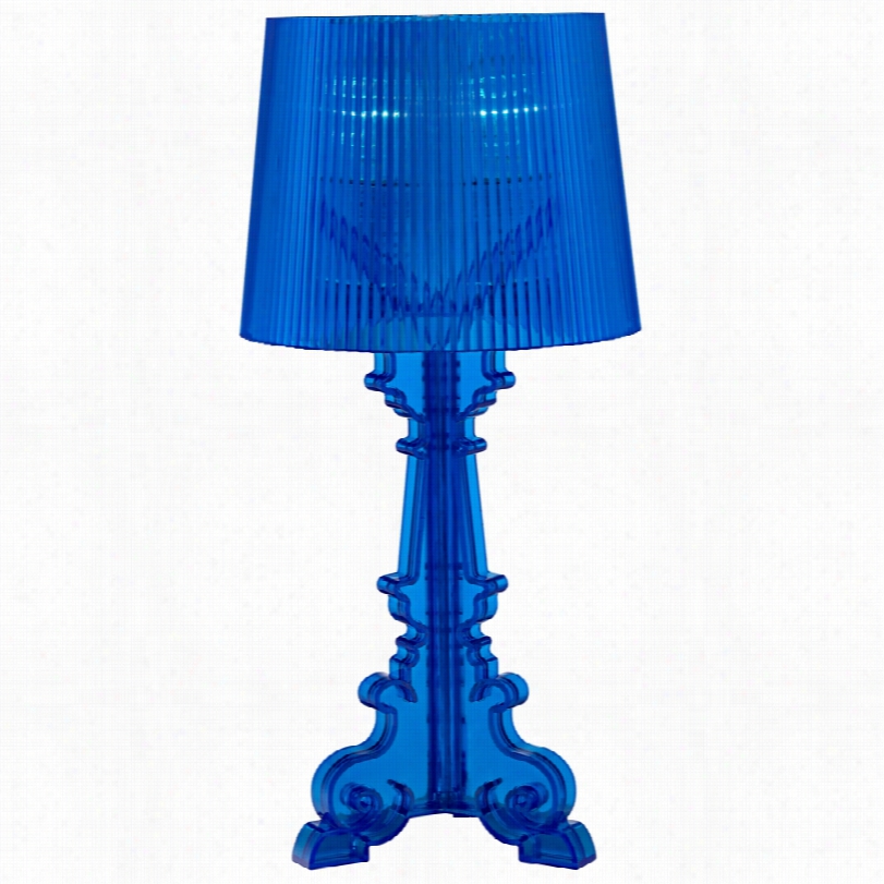 Contemporary Blue Acrylic 20-inch-h Accent Lamp