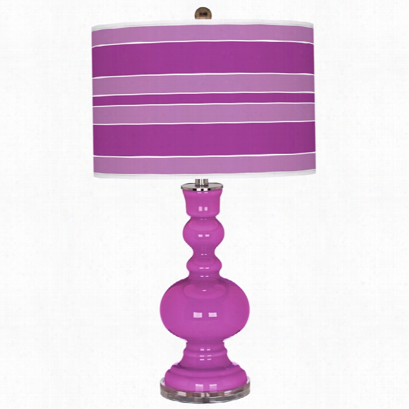 Contemporary Bold Stripe 30-inch-h Apothecary Table Lamp