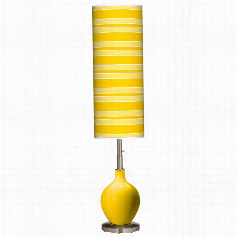 Contemporary Brushed Steel W Ith Citrus Glass Moderno Vo Floor Lamp