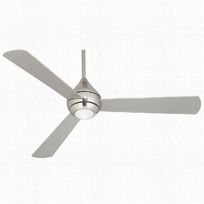 Contemporary Casa Argonaut Ii␞ Led Ceiling Fan - 52"" Bruhed Nickel