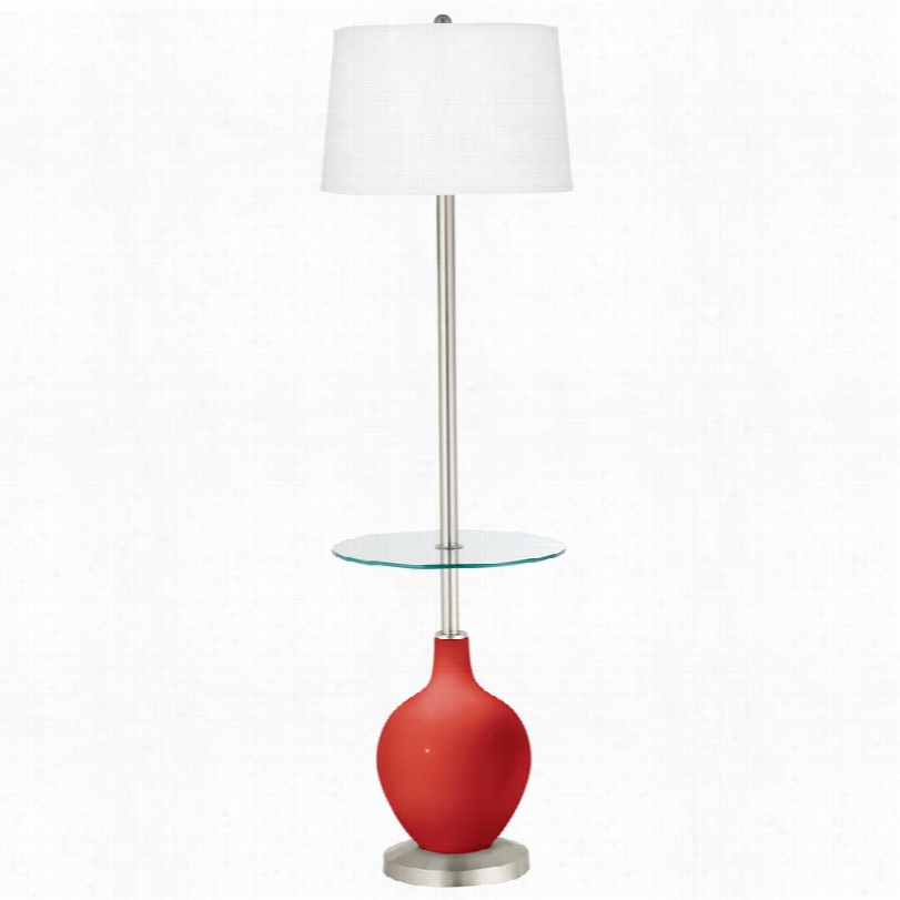 Contemporary Ccherry Tomato Tray Table 59-nich-h Ovo Floor Lamp