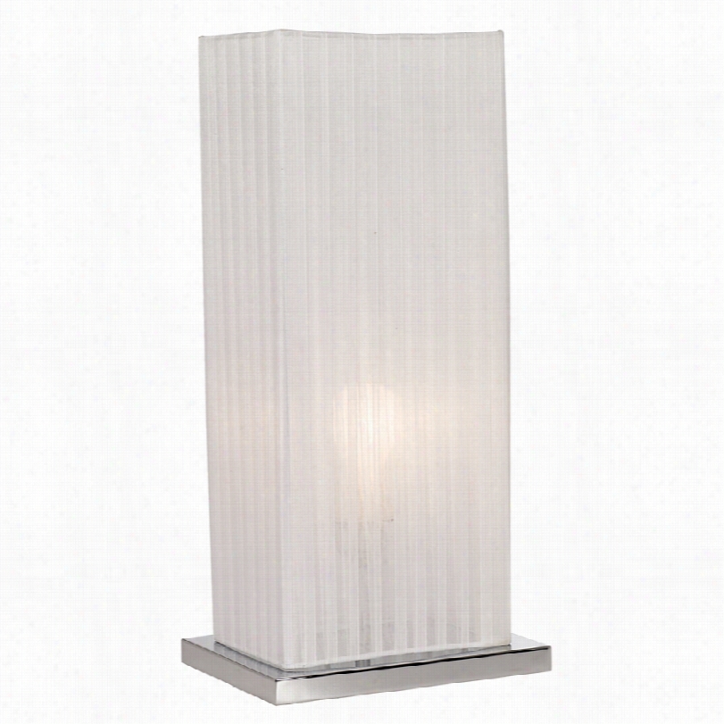 Contemporary Cube Ribbon Modern 19 3/4-inch-h Accent Table Lamp