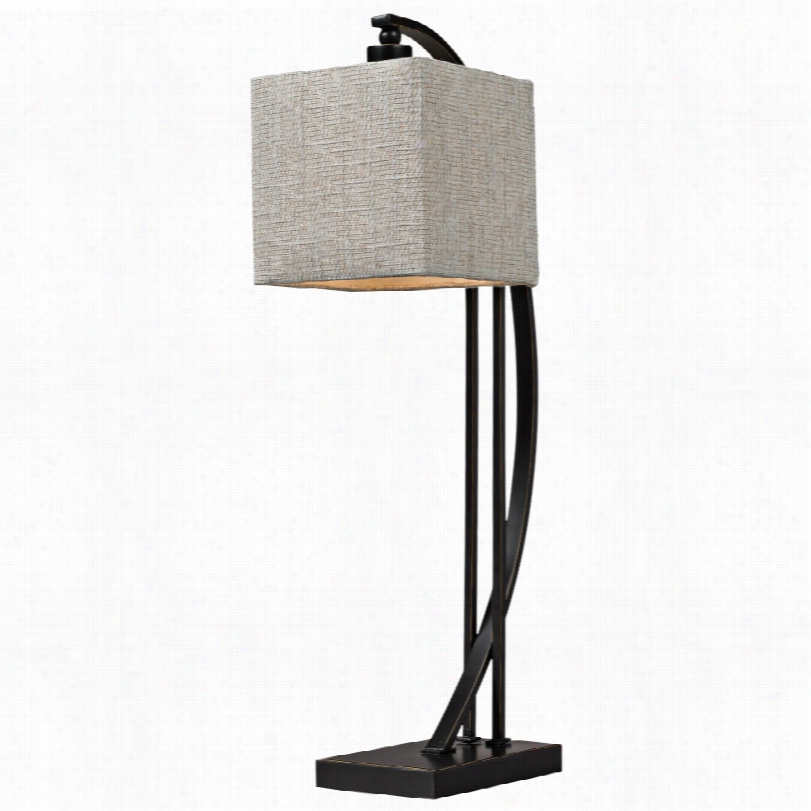 Contemporary Dimond Bronze Metal 26-inch-h Arched Desk Lamp