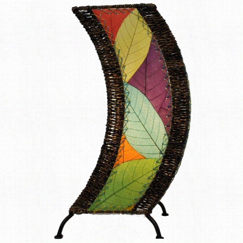 Contemporary Eangee C-shape Multi-color  Cco Aldaves Uplight Table Lap