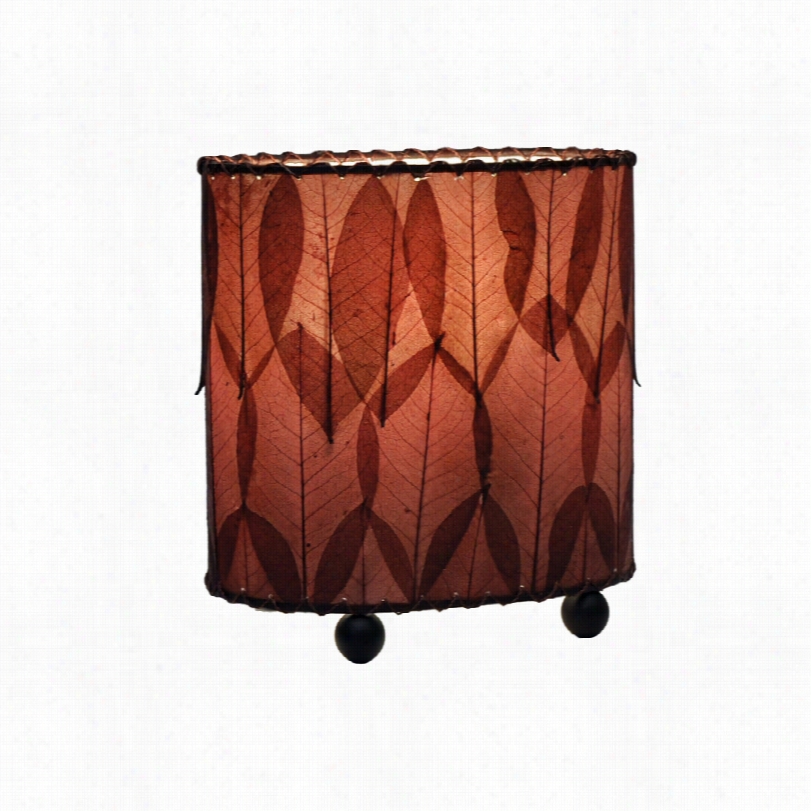 Contemporary Eangee Gyuabano Bugundy Mini Uplight 9-inch-h Table Lamp