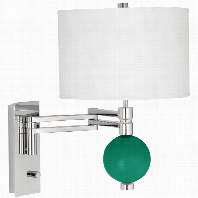 Contemporary Emerald Niko 18-inch-h Swing Arm Wall Lamp