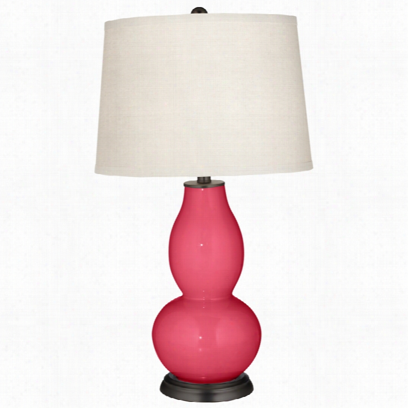 Contemporary Eros Pink 29 1/2-inch-h Color Plus Oral Relation Lamp