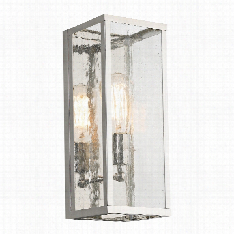 Contemporary Feiss Harrow  Polis Hed Nickel 14-inch-h Wall Candle-holder