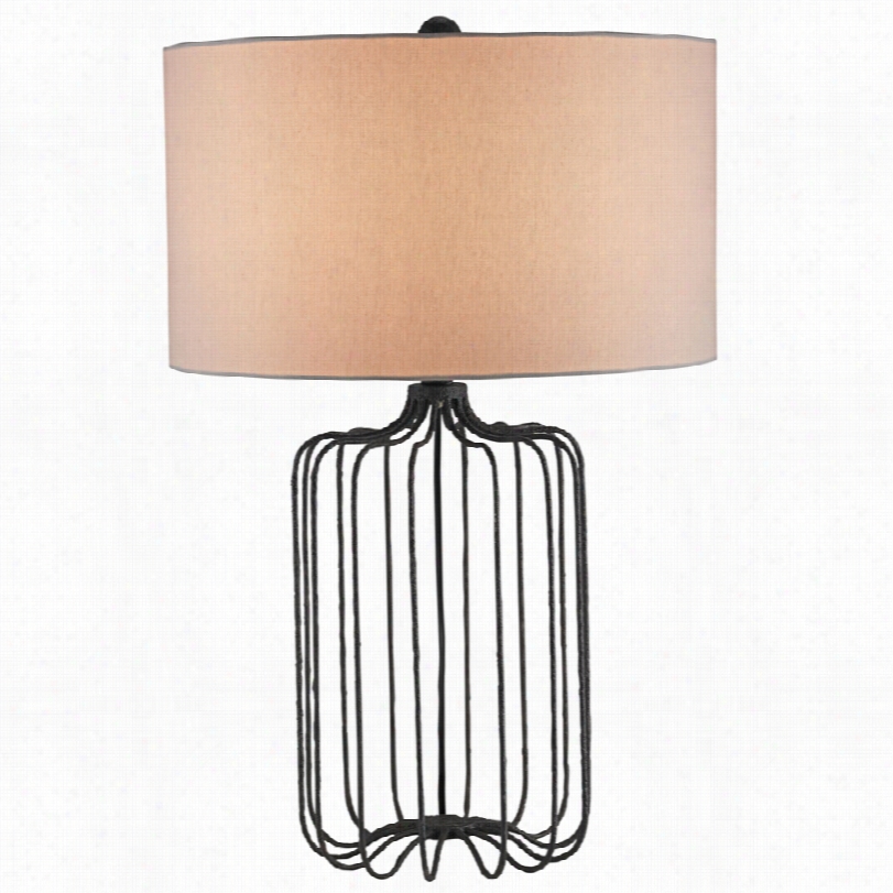 Contemporary Furlong Mole Black Metal Currey And Company Table Lamp