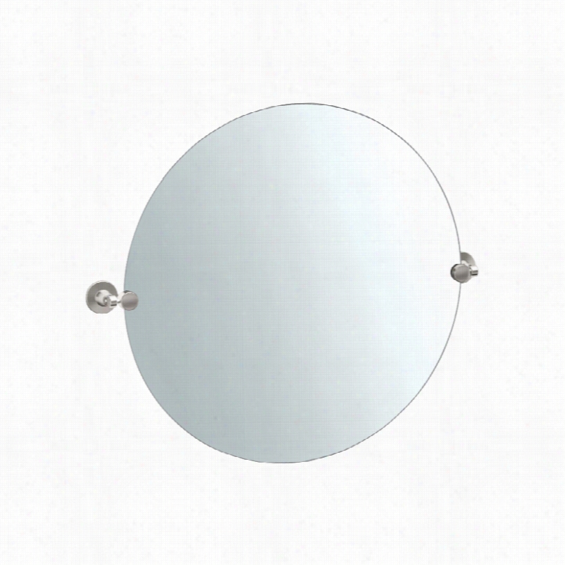 Contemporarry Gatco Max  Satin Nickel Vanity Mirror-23 3/4x25