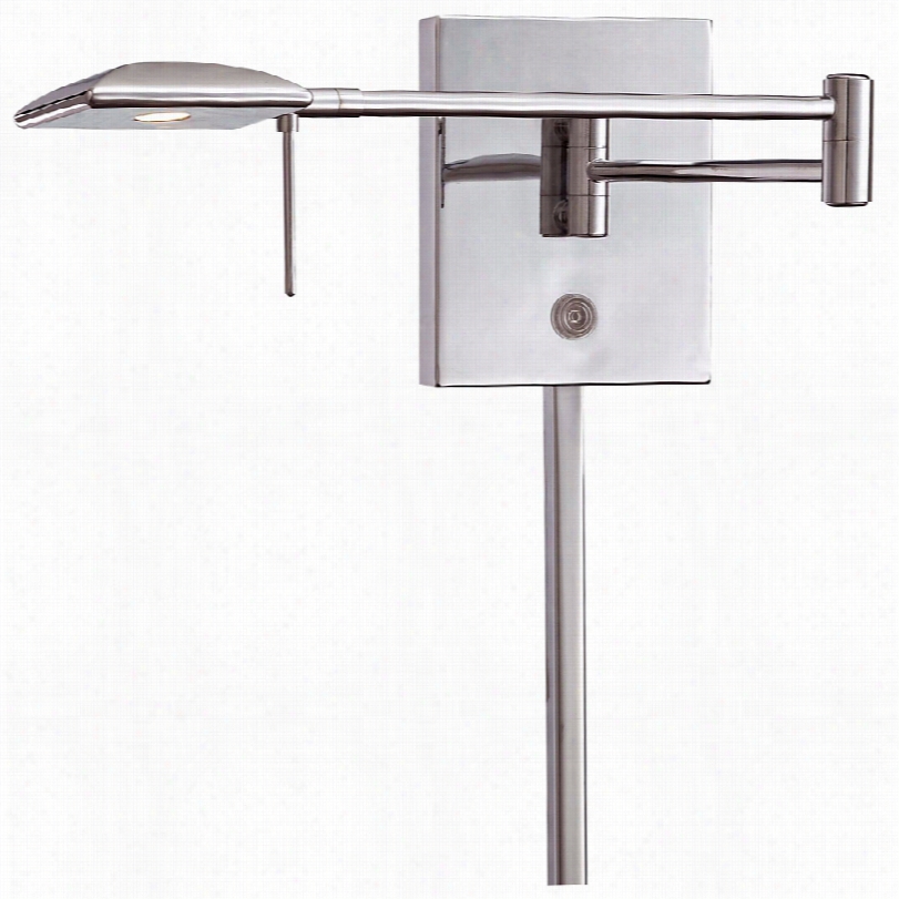 Contemporary Georgekovacs Chrome Square Head Led Swing Arm Wall Lamp