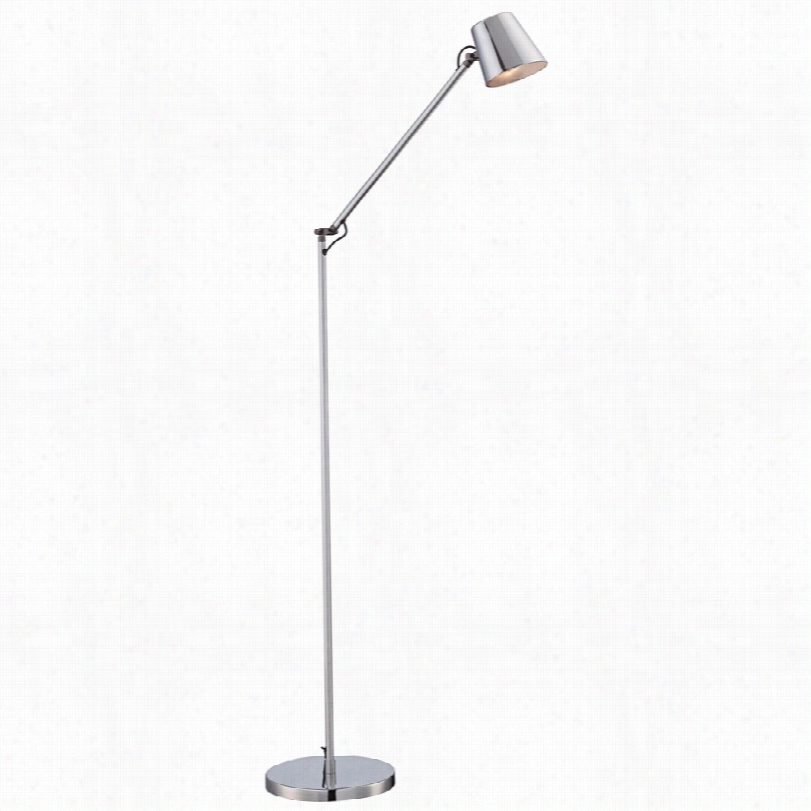 Contemporary Geoorge Kovacs Maxwell Chrome Recent Led Overthrow Lamp