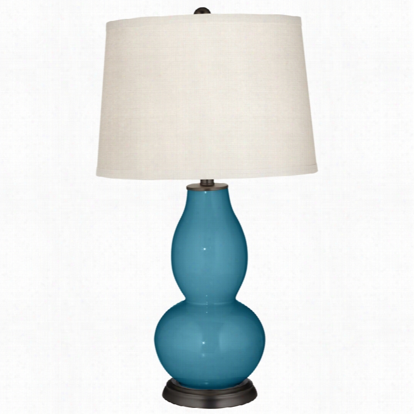 Cnotemporary Great Falls Glass Wiithw Hite Shade Color Plus Table Lamp