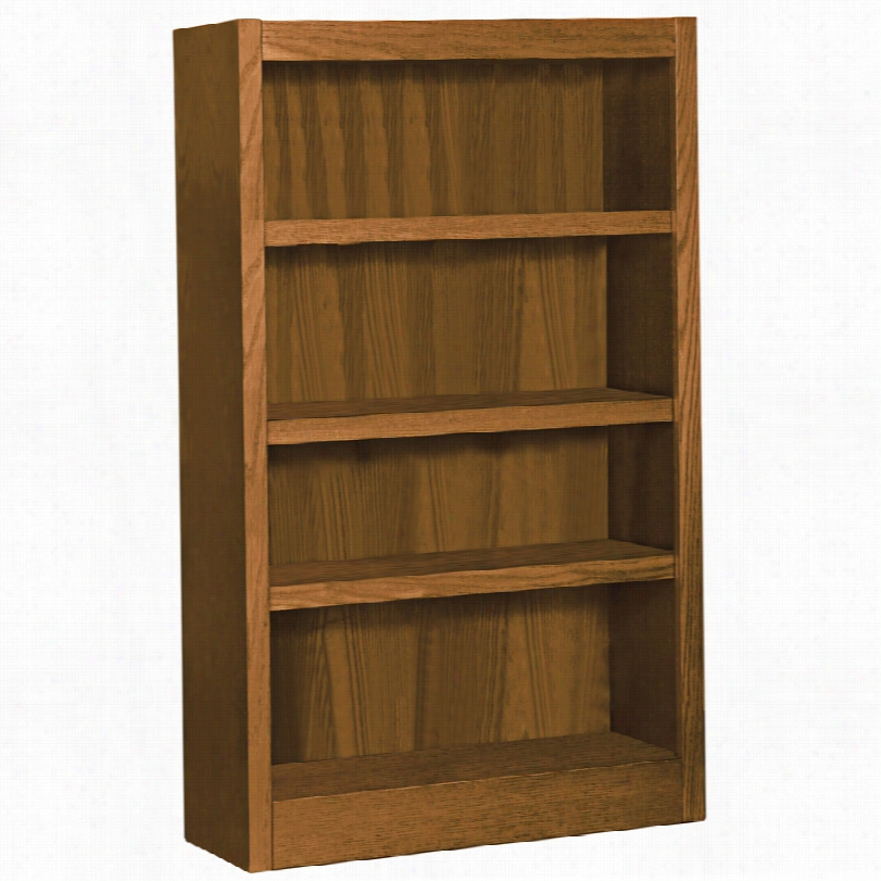 Contempotary Grundy Dry Oak Single-wide 4-shef Bookcase