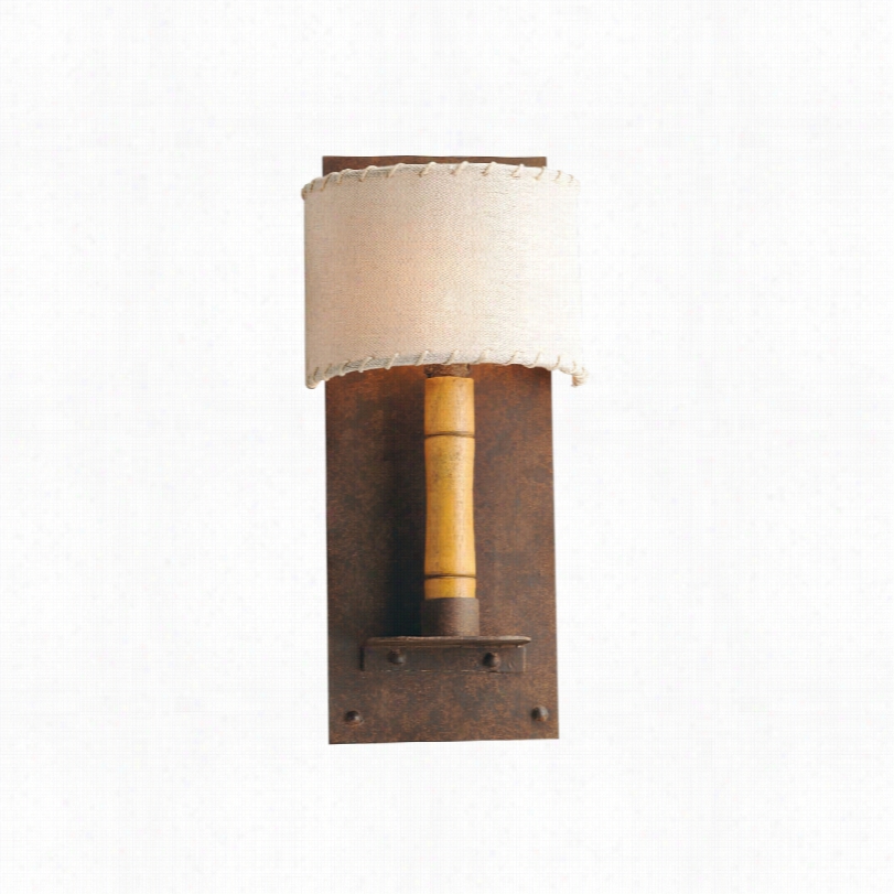 Contemporary Gulf Stream Eeverglades Rust Wal Sconce