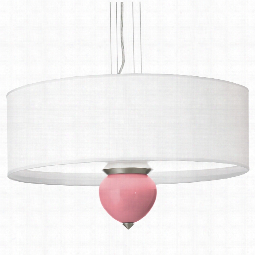 Conntemporary Haute Pink Cleo 24-inch-w Pendant Chandelier