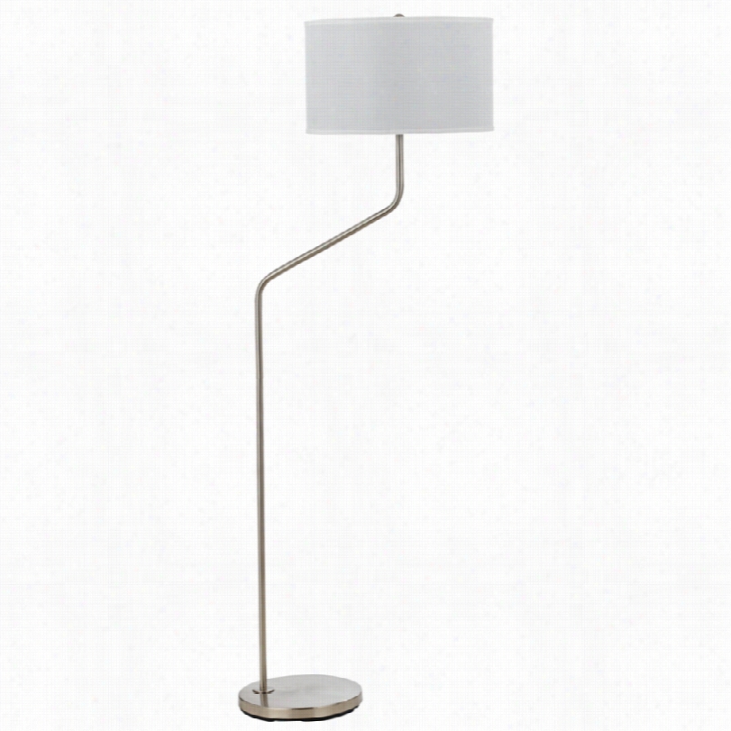 Contemporary Henderson Brushed Steel Metal 60-inch-h Flooor Lamp