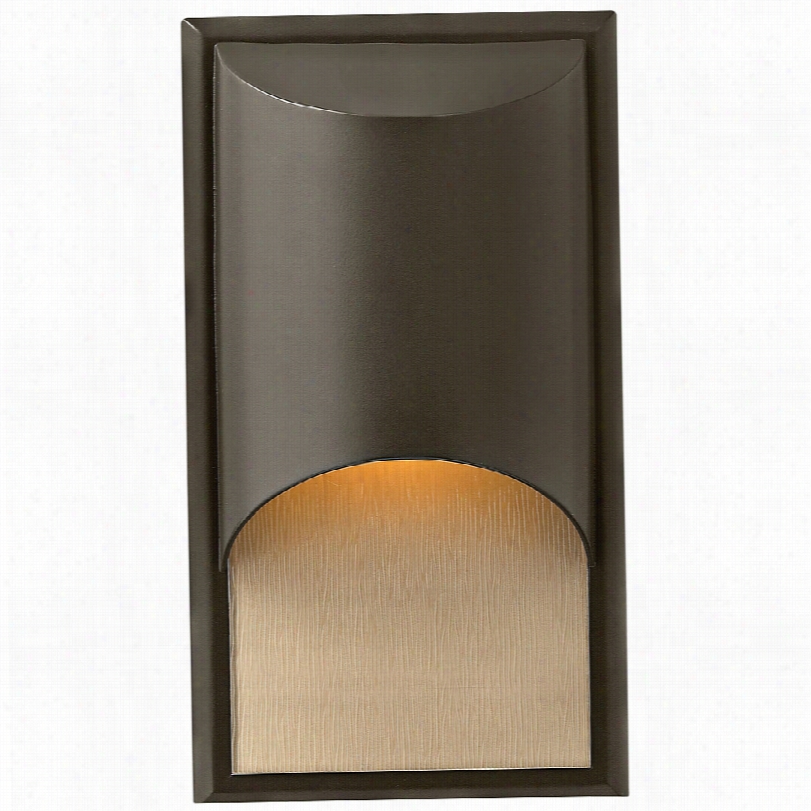 Contemporary Hhinkley Cascade Bronze 14 1/2""h Led Outdoor Wal Llight