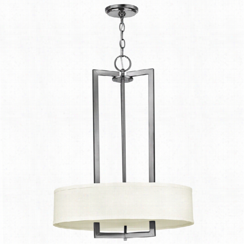 Contemporary Hinkley Hampton Assemblage Nickel Pendant Light