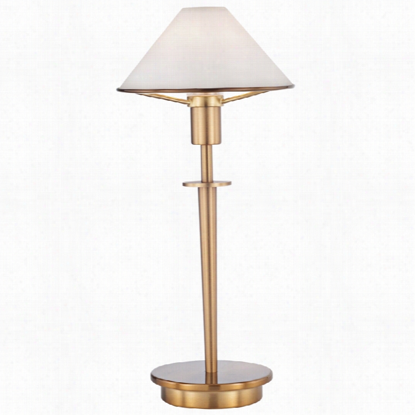 Contempora Ry Holtkoetter Antique Brass Modern 12 1/2-inch-h Desk Lamp