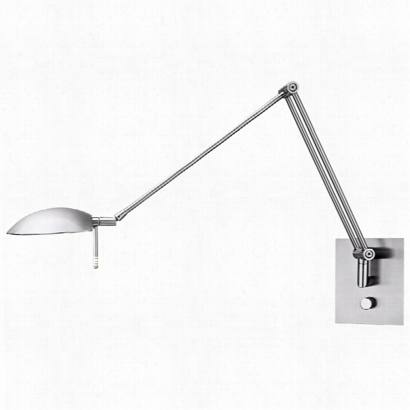 Contemporary Holtkoetter Bernie  Turbo Nickel Energy Efficient Wal L Lamp
