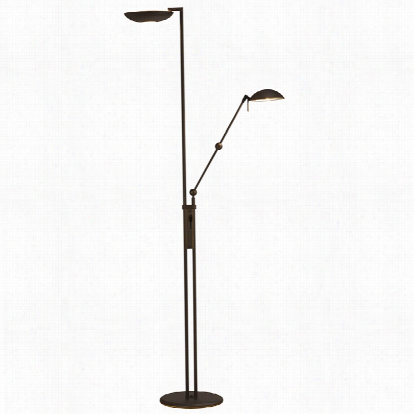 Contemporary Holtkoetter Olde Bronze 74-inch-h Torchiere Floor Lamp