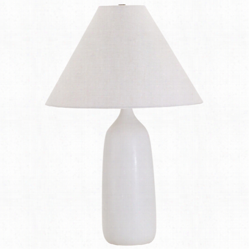 Conemporary House F Troy Scatchard Stonewware White 25-inch-h Table Lamp