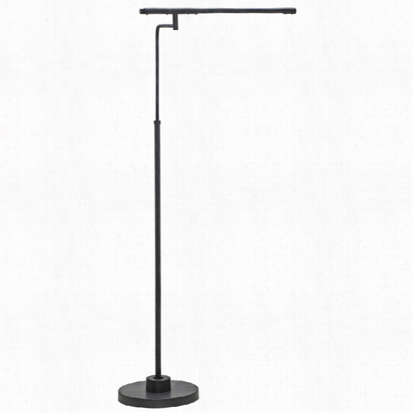 Contemporary House Of Troy Sli Mline Oiled Bronze Led Task Floor Lamp